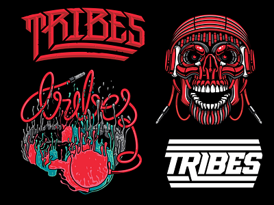 Tribes apparel branding design graphic graphic design illustration logo type vector