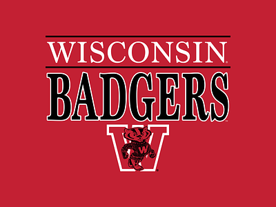 Wisconsin Vintage Graphics apparel badgers branding design football graphic graphic design illustration logo type vector wisconsin