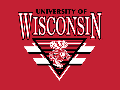 Wisconsin Badgers Graphics apparel badgers branding design football graphic graphic design illustration logo type vector wisconsin