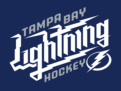 Lightning Rise apparel branding design graphic hockey illustration lightning nhl shirt tampabay tee thunder type typography vector