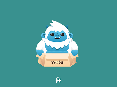 Cute Yeti in the Box