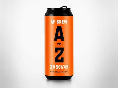 AF Brew x Zagovor A to Z Double IPA afbrew beer can craft ddh dictionary ipa vocabulary zagovor