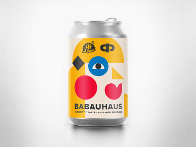 AF Brew x Futura Babauhaus afbrew avant garde baba bauhaus beer can craft cubism futurism pastry sour