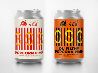 AF Brew x Wild Lab Popcorn Pimp afbrew aged barrel beer brew can craft dollar imperial stout