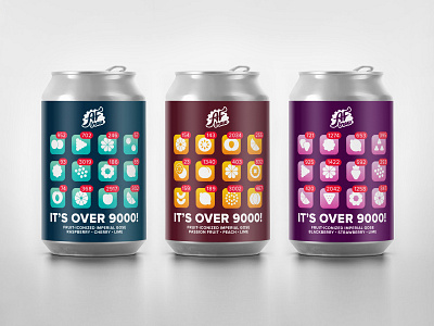 AF Brew It's Over 9000! Imperial Gose afbrew beer can craft gose icon imperial notification