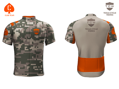 TCW Club Team Bike Jersey bike jersey bike kit bike uniform branding camo cycling fashion jersey logo military