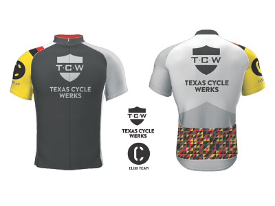 TCW Club Team Bike Jersey austin bicycle bike jersey bike kit bike shop cycling jersey race race team texas uniform