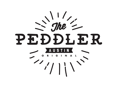 The Peddler Bike Shop Logo bike bike shop cycling identity logo
