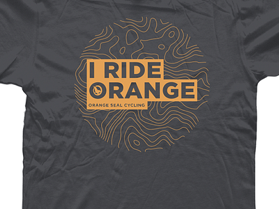 Orange Seal Cycling T-shirt bikes branding cycling fun identity logo mountain biking orange outdoors recreation