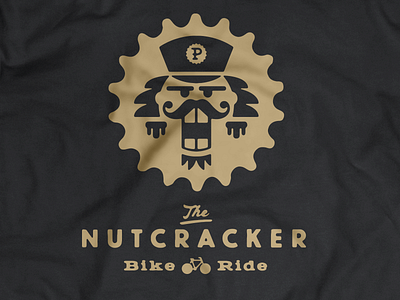 The NUTCRACKER Bike Ride bike bike ride branding christmas fashion holiday identity t shirt