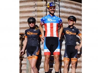 orange mountain bike jersey