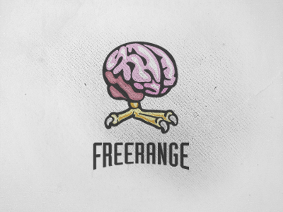Freerange Logo brain creepy design haloween identity logo logo design