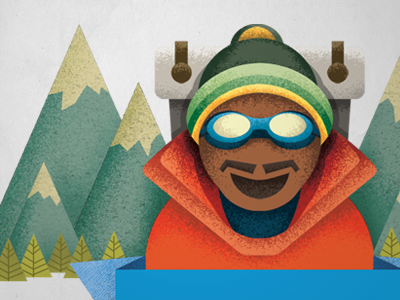 Sherpa Logo climbing design illustration logo outdoor web design