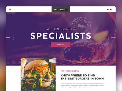 Tasters and Co. best burger design specialists taste ui ux web