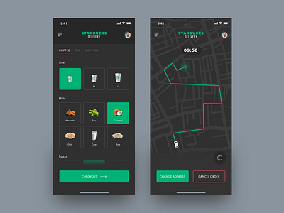 Starbucks delivery concept