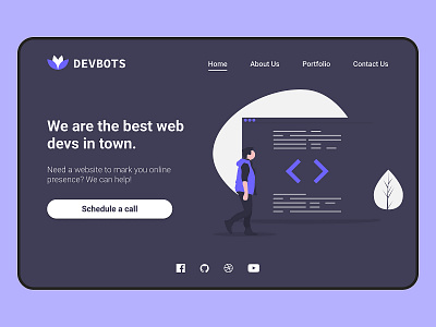 Landing page design - Daily UI