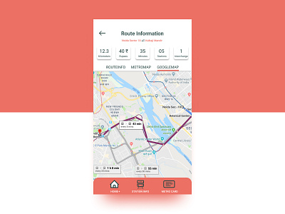 Delhi metro route information