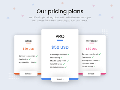 Pricing page branding dailyui figma interface minimal pricing prototype ui uidesign ux uxdesign web design