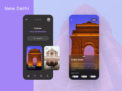 New Delhi - Adobe XD playoff adobe xd app design branding dailyui interface minimal prototype ui uidesign ux uxdesign