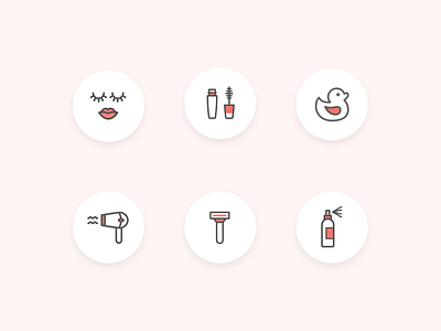 Personal care icon pack