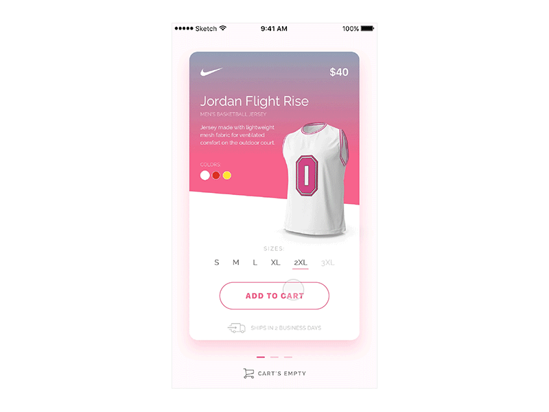 All Set To Play | Hello Dribbble! debut shot interaction nike product view shopping