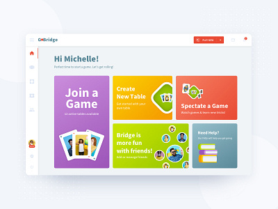 Contract Bridge | Web Game Dashboard UI desktop game game ui web