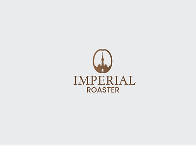 Imperial Roaster Logo Design branding castle coffee coffee beans coffee packaging coffee shop design graphic design imperial inkscape logo logogram roaster vector