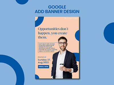 Google Add Banner Design banner branding design display add google add graphic design poster