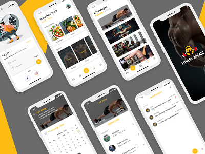 Fitness Arcade app design apps fitness fitness app healthcare mobile app