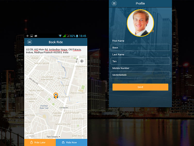 Taxi Booking application - Passenger app app screen car booking app mobile app screens passenger app taxi booking app ui user interface
