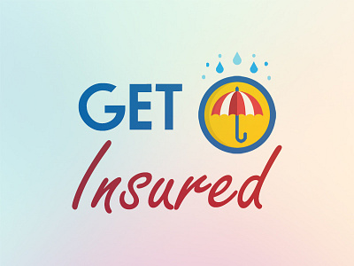 Get Insured branding colors get insured icons illustrator insurance logo logo branding logo design photoshop vector