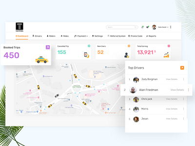 Taxi App - Admin Panel