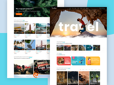 Travellog branding design landing page mobile app travel travel app travel webpage web design