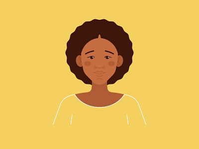 Girl's Portrait adobe illustrator afro hairstyle character design girl illustration portrait vector woman