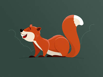 Squirrel adobe illustrator animal character design drawing illustrations squirrel vector