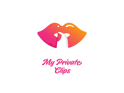 My Private Clips adobe illustrator adult identity illustration lips logo privacy secret sex