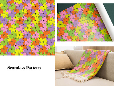 Floral Seamless Pattern adobe adobeillustrator design designs floral graphic design illustration multicolor seamlesspattern textiles vector