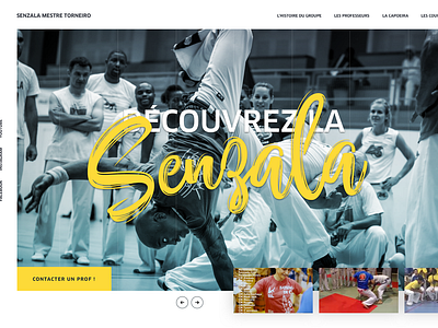 Capoeira Senzala - Header animation by Paméla Oliva Gil on Dribbble