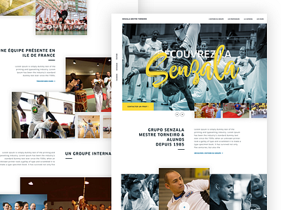 Capoeira Senzala - Landing page capoeira header landing page sport ui design ux design website