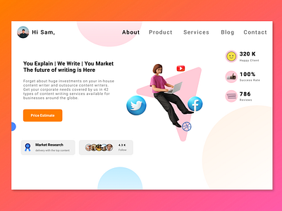 Marketing Landing Page UI