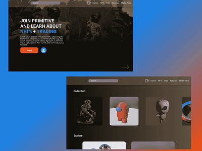 NFT's Web App Design | UI