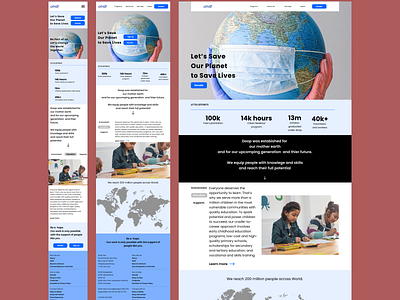 NGO UI web design adobe xd branding design figma graphic design illustration logo ui ux vector