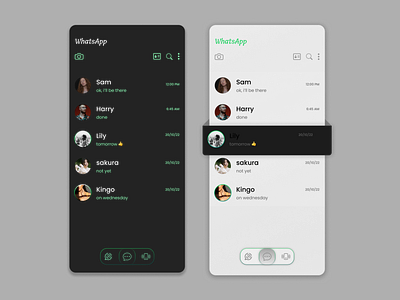 Whatsapp UI simple