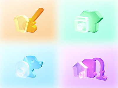 帮你U项目C4D图标Help you U project C4D icon branding design graphic design illustration logo typography ui