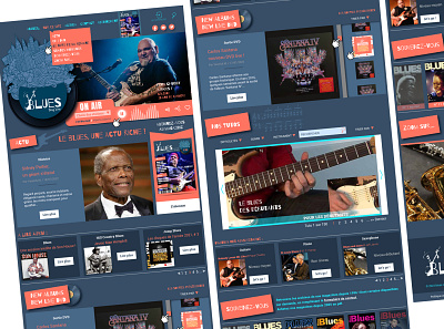 maquette web Blues graphic design ui webdesign