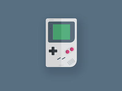 Game Boy design flat game boy gaming illustration nintendo retro video games