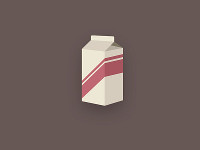 Milk Carton 3D 3d carton design flat illustration milk retro vintage