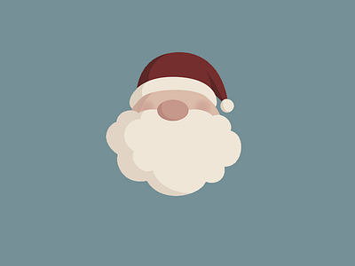 Ho Ho Ho! beard christmas design flat holiday illustration saint nick santa santa claus