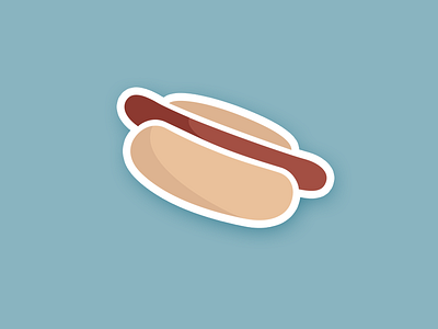 Hot Dog Sticker