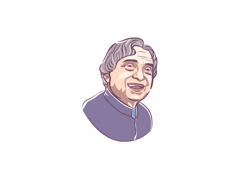 How to Draw APJ Abdul Kalam face  Very Easily Step By Step  YouTube
